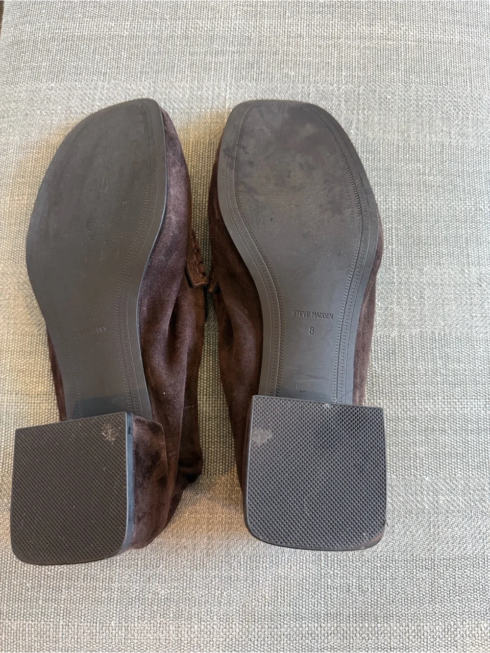 Steve Madden chocolate Suede Emory penny loafers